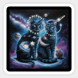 Cosmic Cat Odyssey Sticker